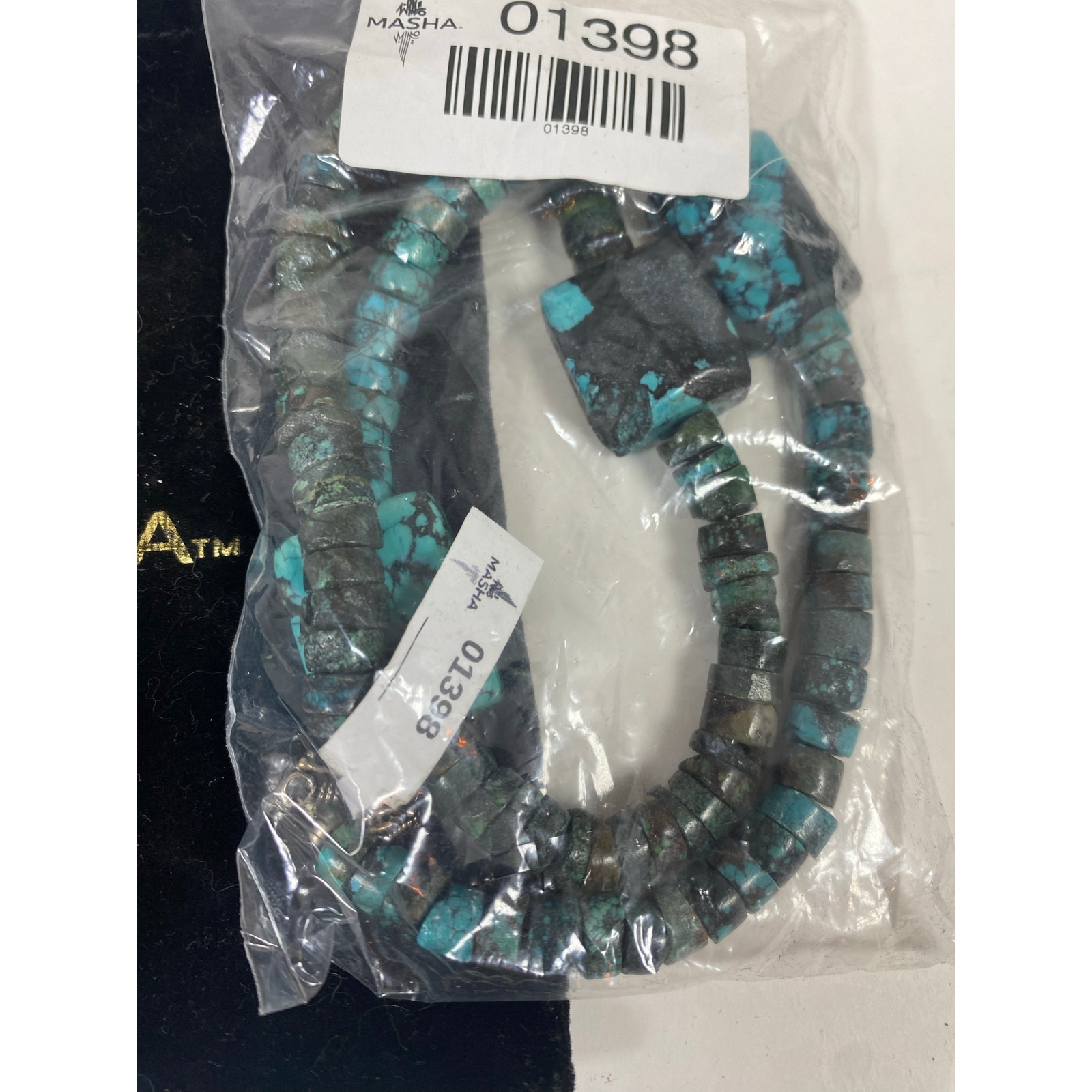 Masha Navajo Blue Turquoise Necklace Southwestern